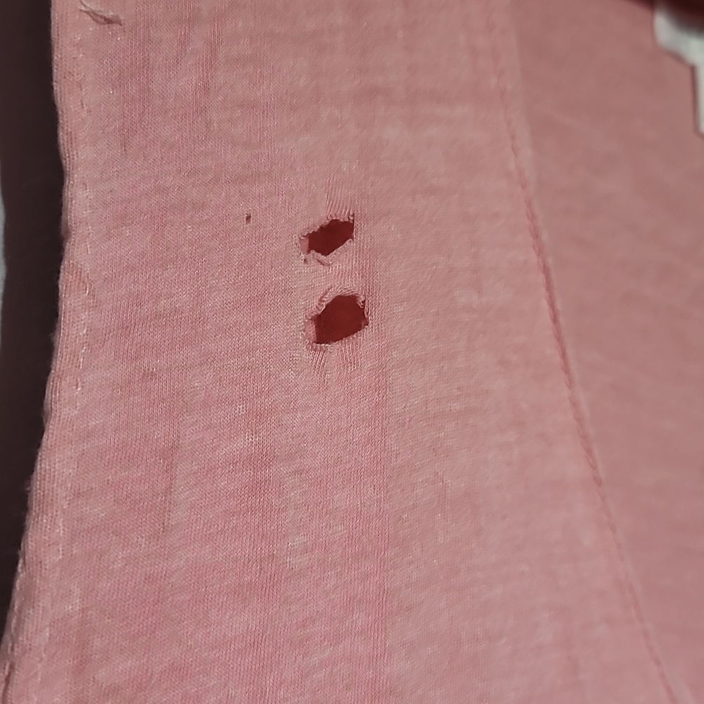 Abound Corral Pink Distressed Tank Top - Picture 4 of 8